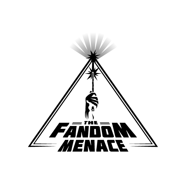The Fandom Menace Logo on White