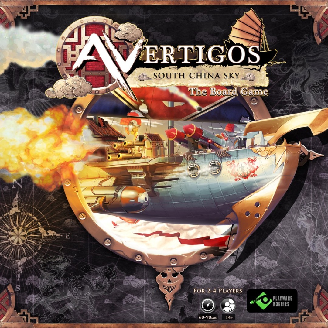Avertigos South China Sky board game cover box set