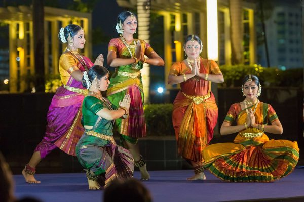 Apsaras Arts performing Bharatanatyam.