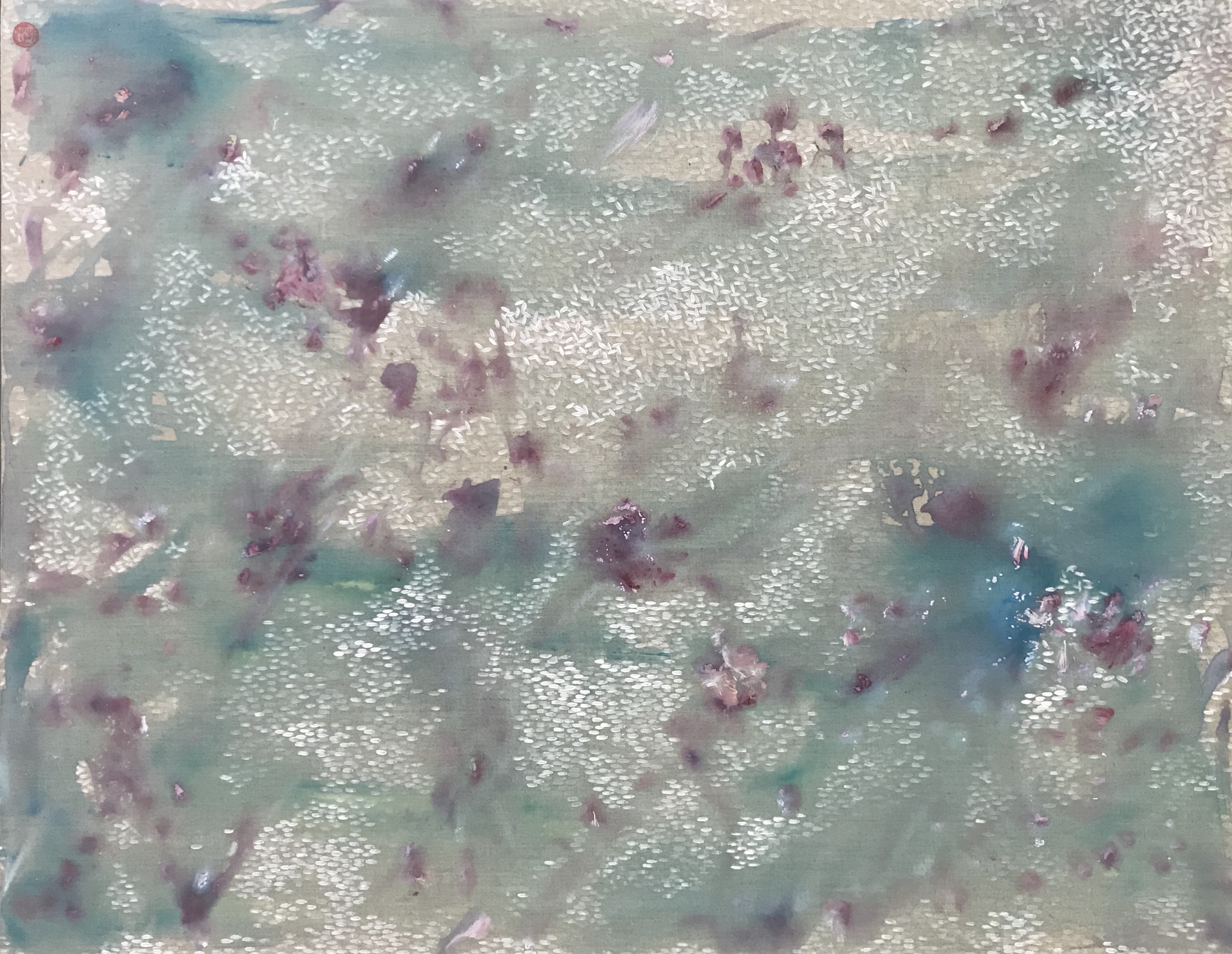 A rice grain paiting by Ho Seok Kee called "Journey To The Future"