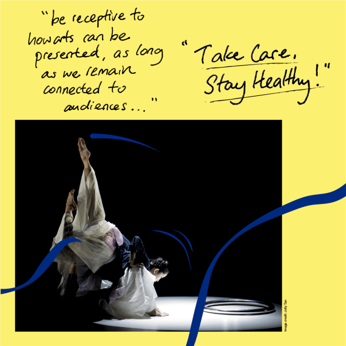 An image capturing veteran chinese and modern dance artist Cai Shiji, as part of Singapore's Got To Move 2021 spotlight feature.