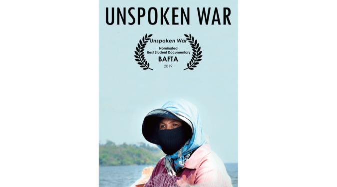 Poster of Unspoken War, a student documentary from LASALLE College of the Arts.