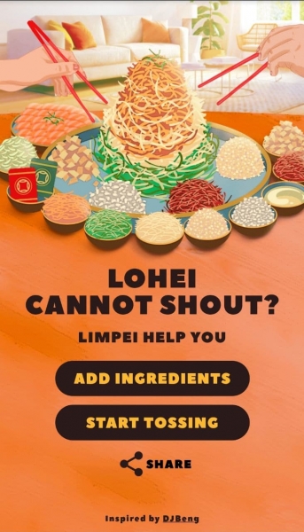 Tribal Worldwide's lohei soundboard inspired by DJ Beng as part of digital marketing strategy for CNY 2021.