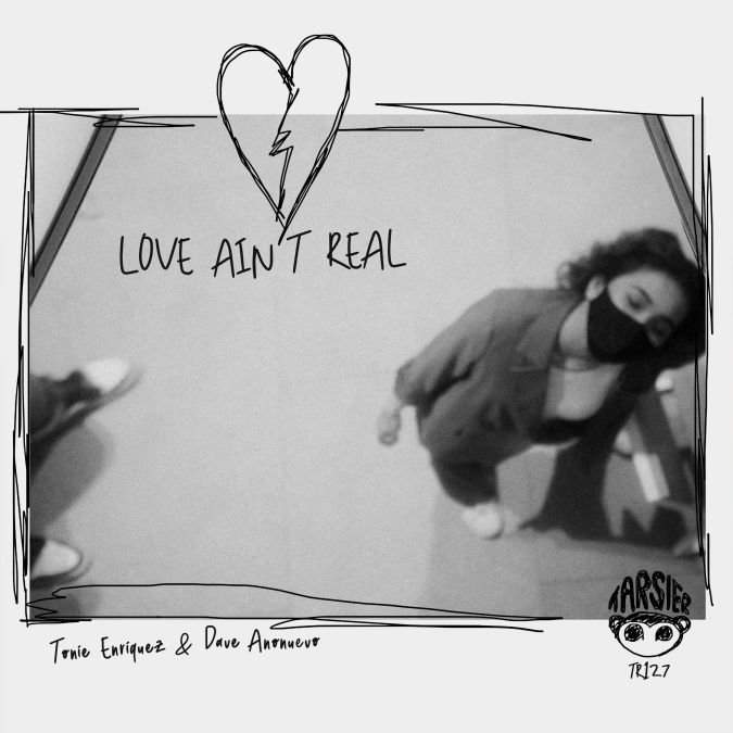 A digital cover of the new electro-pop single from Tonie Enriquez and Dave Anonuevo, "love ain't real".