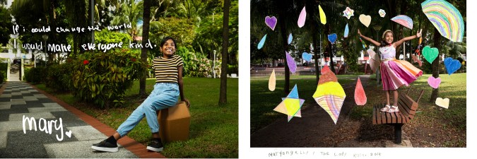 Two photos capturing the one of the “pioneer heroes” when they first joined Superhero Me and again 6 years later upon graduation.