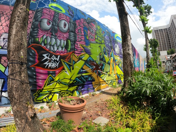 Local Graffiti Monsters by AshD and NOEZ23 which is featured at Hall of Fame @ Kampong Gelam.
